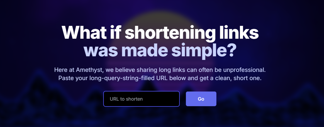 Amethyst - Raccourcisseur de liens